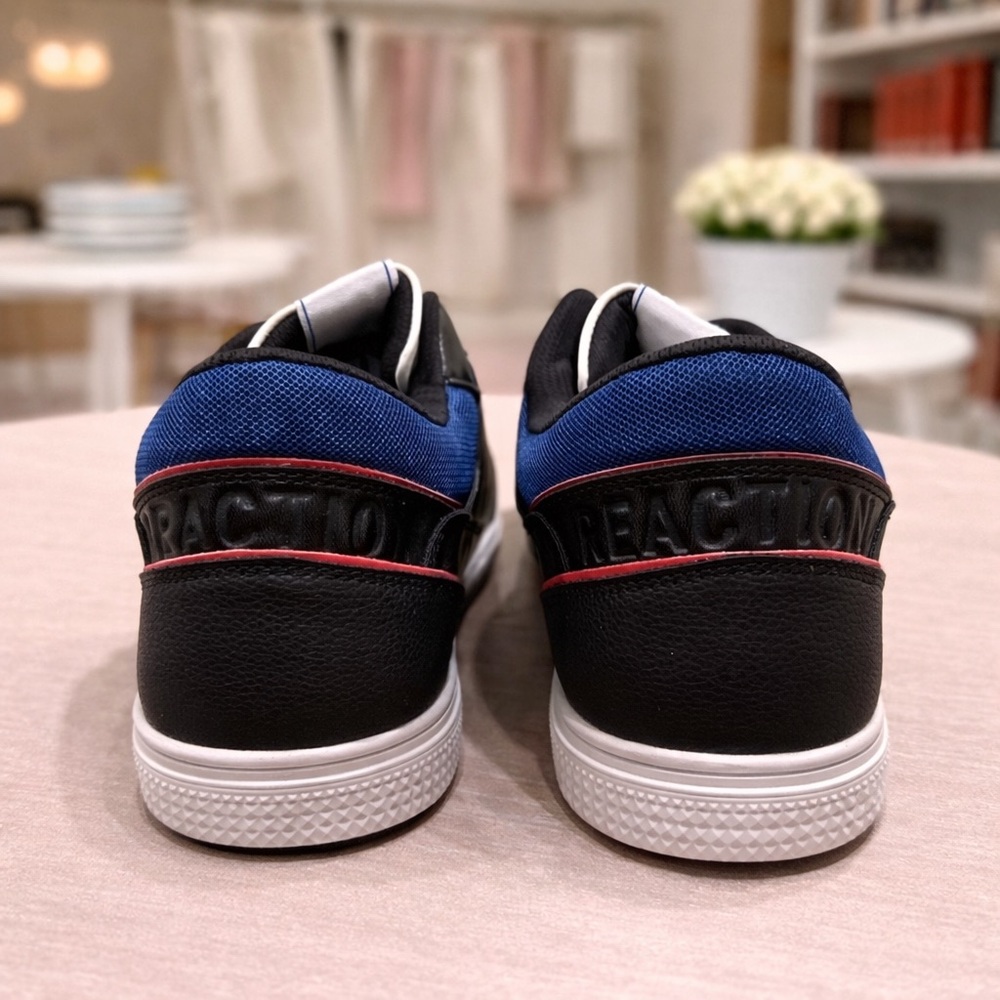 Kenneth Cole Reaction Trace Mid Sneakers Black White Toe Men’s Size 11 NEW - Picture 3 of 4